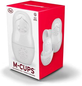 img 2 attached to 🥄 Genuine Fred Matryoshka Measuring Cups: Set of 6, Elegant White Design