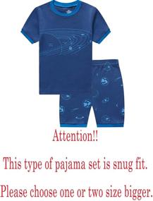 img 3 attached to 👕 Top-rated Family Feeling Boys Summer Pajama Sets: Short, 100% Cotton PJs!