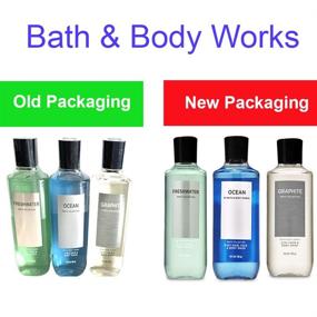 img 3 attached to 🛁 Bath and Body Works 3 Pack 2-in-1 Hair + Body Wash: Freshwater, Graphite, and Ocean - 10 унций.