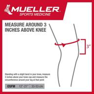 🏋️ mueller adjustable hinged knee brace - black/gray, one size fits most: optimal support for athletic recovery and joint stability логотип