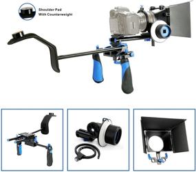 img 1 attached to SunSmart DSLR Rig Video Camera Shoulder Mount Kit Including DSLR Rig Shoulder Support