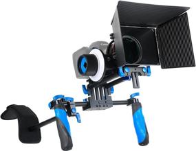 img 4 attached to SunSmart DSLR Rig Video Camera Shoulder Mount Kit Including DSLR Rig Shoulder Support