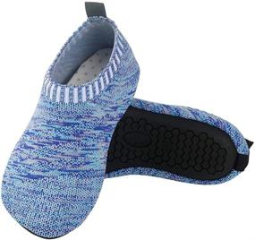 img 4 attached to 🧦 Anddyam Kids Toddler Slipper Socks: Non-Slip Knit Indoor Home Shoes for Girls and Boys - The Perfect Footwear for Active Kids!