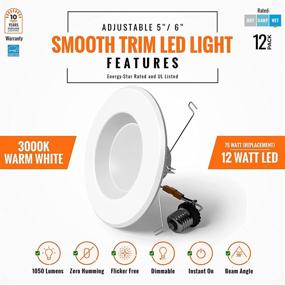 img 3 attached to Inch Downlight Smooth Trim Waterproof
