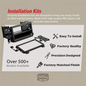 img 1 attached to 🚗 Набор для установки автомагнитолы SCOSCHE GM1587B Single DIN | Совместим с автомобилями Chevrolet и GM с 2004 года выпуска.