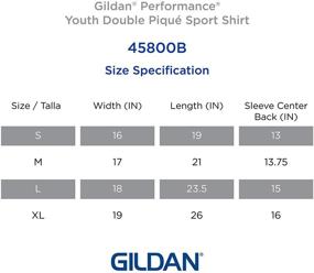 img 3 attached to Детская футболка Gildan Double Pique Polo - 2 штуки: Идеально подходит для школьной формы и повседневной одежды!