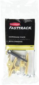 img 2 attached to Rubbermaid Fasttrack Track Hardware Kit 1784975 for Efficient Storage Solutions