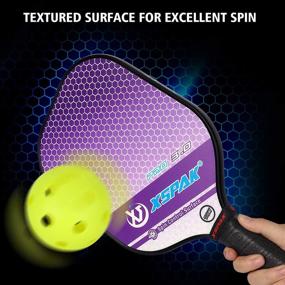 img 3 attached to 🎾 XS XSPAK 2-Pack Pickleball Paddles Set – USAPA Approved, Fiberglass Surface, Polymer Honeycomb Core, Soft Cushion Grips, Indoor and Outdoor Play – Includes 1 Bag and 4 Pickleball Balls