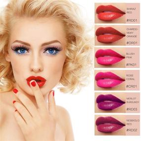 img 1 attached to 💄 6 Colors Matte Lipstick Set - Long Lasting Lip Stain, Waterproof Lip Tint Gloss, Moisturizing and Waterproof