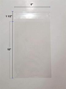img 1 attached to 🛍️ Quality Clear Resealable Cello Bags - 100 Pcs 8x10 Inches by UNIQUEPACKING