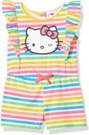 👗 детский комбинезон из меланжевой ткани - одежда для девочек hello kitty логотип