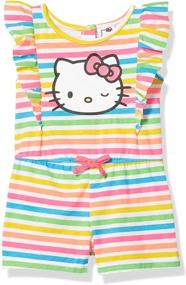 img 1 attached to 👗 Детский комбинезон из меланжевой ткани - Одежда для девочек Hello Kitty