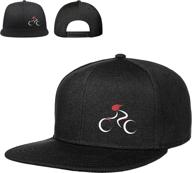 🧢 men's black negi snapback hat - adjustable trucker style baseball cap with flat bill logo