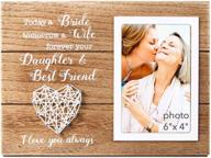 👰 cherish your bond: vilight mother of bride gifts from daughter - mom wedding picture frame with endearing message - forever a daughter & best friend логотип