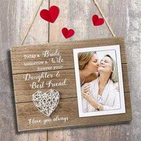 img 2 attached to 👰 Cherish Your Bond: Vilight Mother of Bride Gifts from Daughter - Mom Wedding Picture Frame with Endearing Message - Forever A Daughter & Best Friend