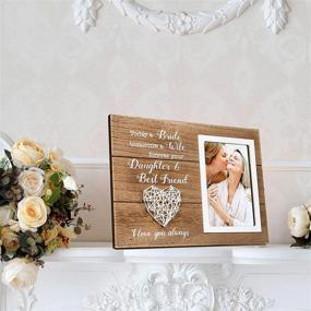 img 3 attached to 👰 Cherish Your Bond: Vilight Mother of Bride Gifts from Daughter - Mom Wedding Picture Frame with Endearing Message - Forever A Daughter & Best Friend