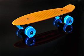 img 1 attached to 🛹 Explore the CyBoard 17inchX5inch Yellow Mini Skateboard: The Ultimate Mini Cruiser Skateboard for Beginners with Pu Wheel