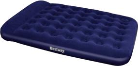 img 4 attached to Top-rated Bestway Queen Flocked Air Bed for Ultimate Comfort and Convenience