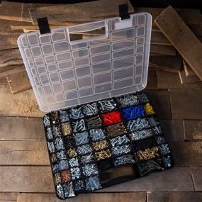 img 1 attached to 📦 Сталварт - Портативный ящик для хранения с надежными замками и 55 маленькими отсеками для мелких деталей, крепежных изделий и мелких предметов - черный