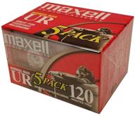 🎧 maxell ur 120 audio cassette pack of 5 - normal bias, iec type eq, 120us logo