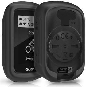 img 4 attached to TUSITA Силиконовый защитный чехол для велосипедного компьютера Garmin Edge 130/Edge 130 Plus GPS - оптимизированные аксессуары для велосипедного GPS-компьютера