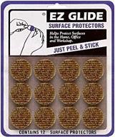 🛡️ protect your floors with ez glide surface protectors - 1" brown circle - 12-pack logo