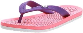 img 4 attached to 👧 Under Armour Girl's Atlantic Dune II T Flip-Flop, Beta Purple Pop, Size 1