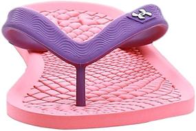 img 3 attached to 👧 Under Armour Girl's Atlantic Dune II T Flip-Flop, Beta Purple Pop, Size 1