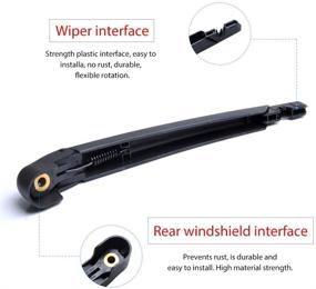 img 2 attached to 🚗 OEM Rear Windshield Wiper Arm Blade Set, Ideal for Nissan Rogue 2014-2018 and Pathfinder 2013-2018 - OTUAYAUTO Factory 287803JA0A Replacement