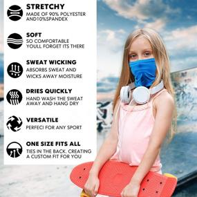 img 2 attached to Cooling Breathable Bandana - Anstronic 6 Pack Girls' Accessories for Cold Weather