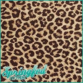 img 1 attached to 🐆 LEOPARD SPOTS PRINT PATTERN Craft Vinyl: 3 Sheets, 6x6, Ideal for Vinyl Cutters