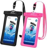 moko floating waterproof phone pouch holder [2 pack] - ultimate protection for iphone 13/12/11, samsung s21/s10 - keep your device safe from water damage! logo