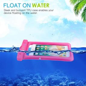 img 3 attached to MoKo Floating Waterproof Phone Pouch Holder [2 Pack] - Ultimate Protection for iPhone 13/12/11, Samsung S21/S10 - Keep Your Device Safe from Water Damage!