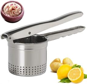 img 4 attached to WramCrystal Stainless Potato Premium Squeezer