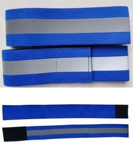 img 2 attached to 🔵 YSSAFE Blue Elastic Reflective Belt: Premium Reflective Bands for Night Running & Cycling - Safety Reflector Strips for Men and Women