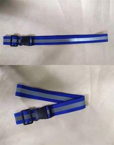 img 3 attached to 🔵 YSSAFE Blue Elastic Reflective Belt: Premium Reflective Bands for Night Running & Cycling - Safety Reflector Strips for Men and Women