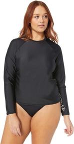 img 1 attached to 👙 Volcom Women's Simply Sleeve Rashguard: Fashionable Swimwear Cover Up for All Women