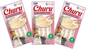 img 4 attached to 🐱 Inaba Churu Tuna & Salmon Flavor Lickable Purée Natural Cat Treats - 12 Tubes