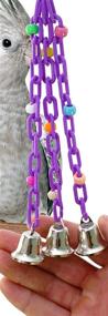 img 1 attached to 🐦 Hand-Made Trio Bell Bird Toy 1166 - Perfect for Parrot Cages, Budgie Parakeets, Parrotlets, and Lovebirds. High-Quality Product by Bonka Bird Toys, Crafted in the USA