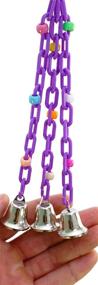 img 2 attached to 🐦 Hand-Made Trio Bell Bird Toy 1166 - Perfect for Parrot Cages, Budgie Parakeets, Parrotlets, and Lovebirds. High-Quality Product by Bonka Bird Toys, Crafted in the USA