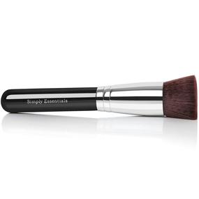 img 4 attached to 🎨 The Ultimate Kabuki Professional Makeup Brush: Big Flat Top for Flawless Foundation & Face Cosmetics – Highest Quality Design with Carrying Case & E-Book – Perfect Gift!