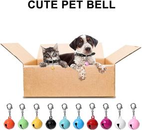 img 1 attached to 🔔 10 Pieces Pet Collar Bells for Cats and Dogs - Jingle Bell Charms for Pet Collars - Vibrant Small Bells with Clasps - Collar Accessories for Festivals, Parties, and DIY Crafts - 10 Inch