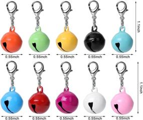 img 3 attached to 🔔 10 Pieces Pet Collar Bells for Cats and Dogs - Jingle Bell Charms for Pet Collars - Vibrant Small Bells with Clasps - Collar Accessories for Festivals, Parties, and DIY Crafts - 10 Inch