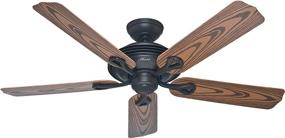 img 2 attached to 🔵 Mariner Hunter Indoor/Outdoor Ceiling Fan with Pull Chain Control