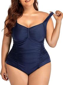 img 2 attached to Daci Swimsuits: Vintage Swimwear for Women's Clothing & Stylish Cover Ups with Control