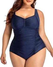 img 4 attached to Daci Swimsuits: Vintage Swimwear for Women's Clothing & Stylish Cover Ups with Control