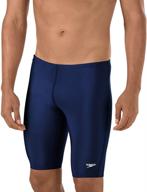 🏊 power your performance with speedo men's swimsuit jammer prolt solid logo