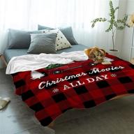 christmas blanket buffalo flannel lightweight bedding logo