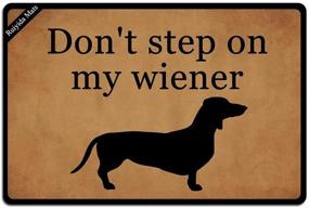 img 4 attached to Ruiyida Dachshund Entrance Decorative Non Woven