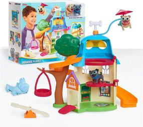 img 4 attached to 🐶 Vibrant Multicolor Just Play Puppy Playset: A Fun and Colorful Companion for Kids